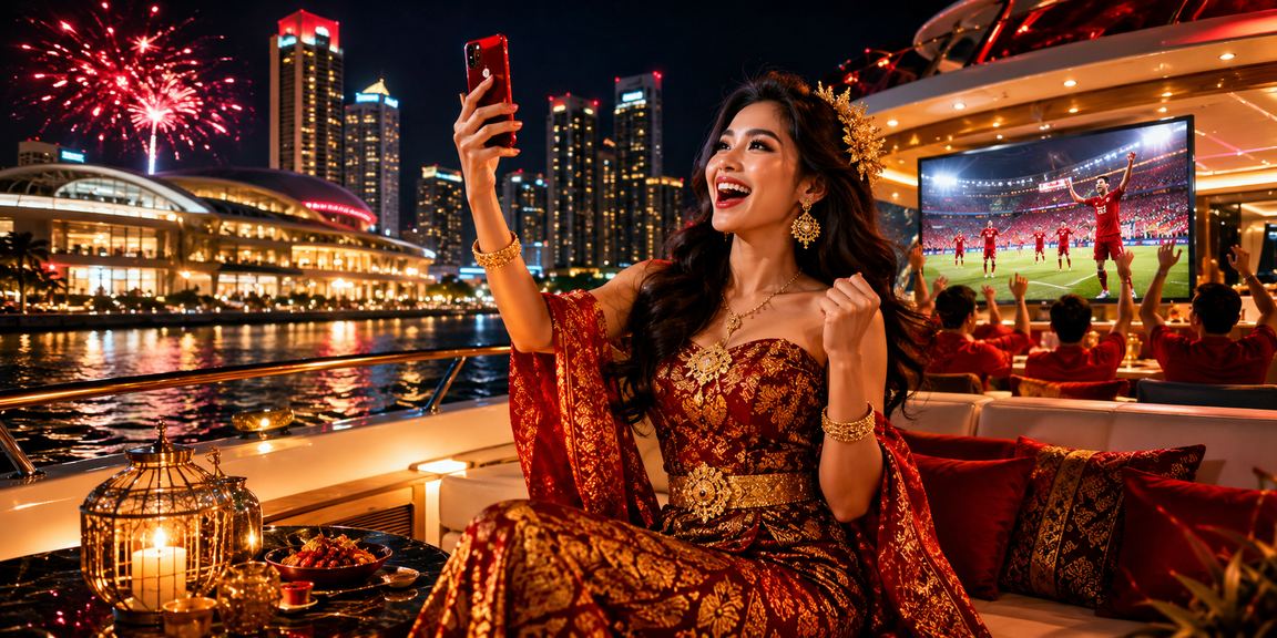 Pengguna menikmati hiburan kasino mobile two777 di smartphone